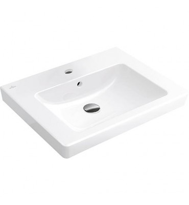 Vasque sur meuble Subway 2.0 blanche avec trop-plein et trou Lxl - 440x550mm