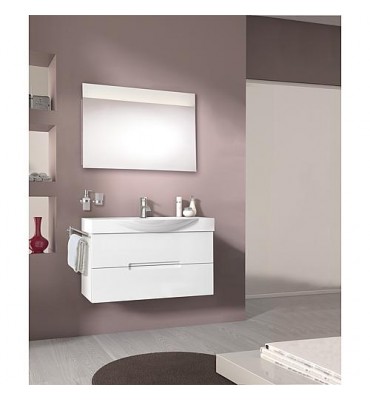 Kit meuble de salle de bain EMILA série MAE gris clair mat *BG*